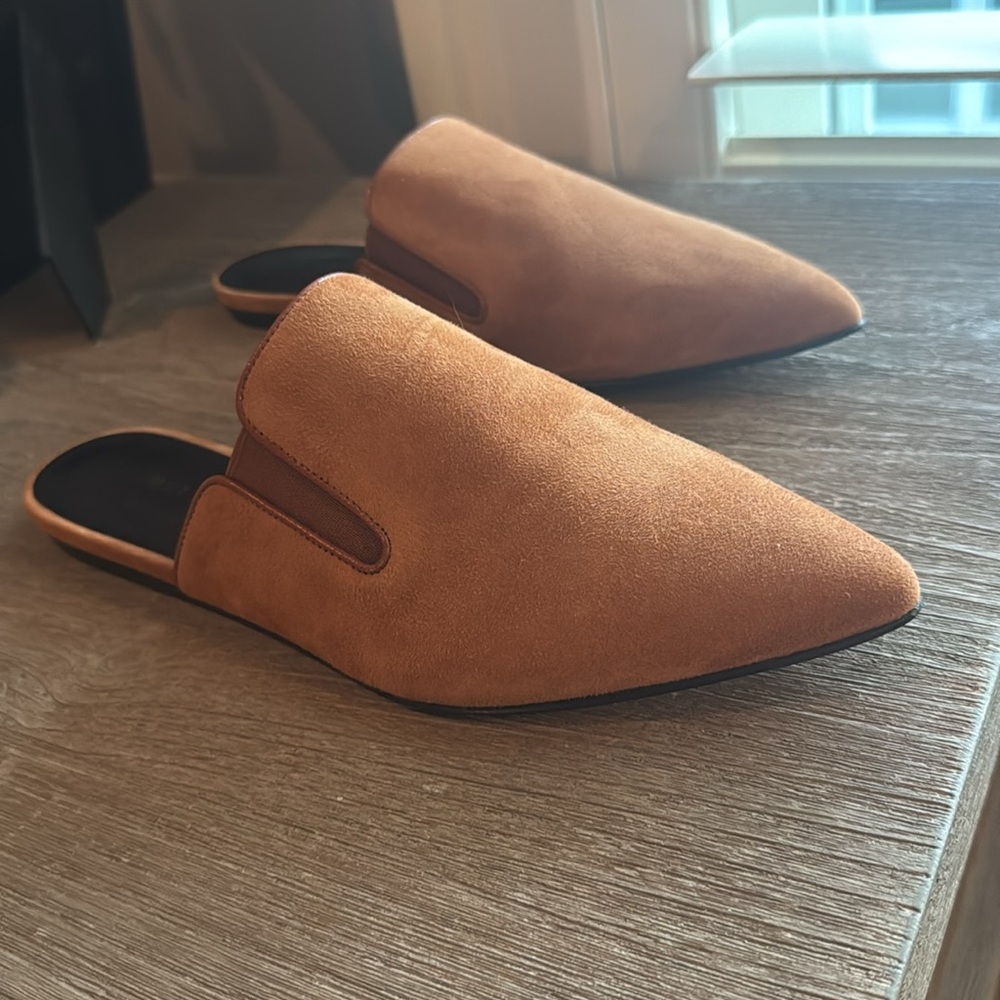 Jenni Kayne brown suede mules, size 39. - Picture 5 of 6